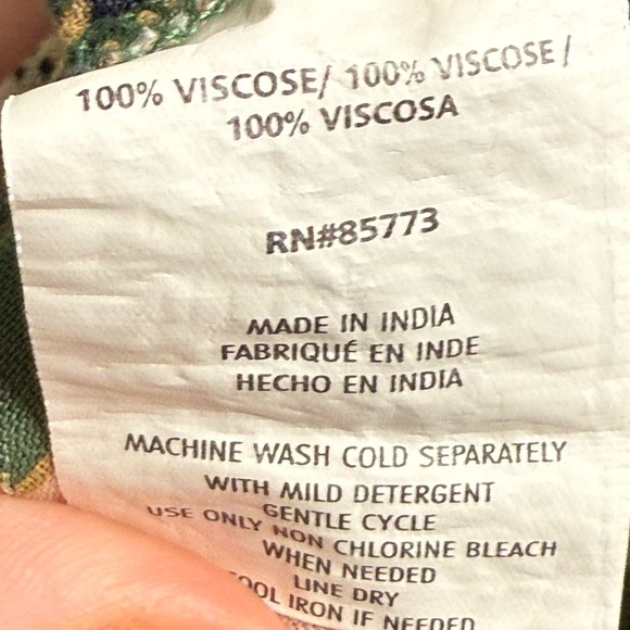 O'Neill Floral Green Maxi Dress‎ Cut Out Back Size Small - Picture 7 of 8